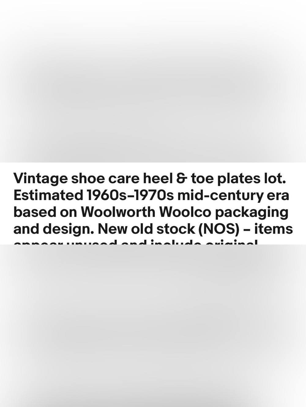 NEW Vintage Heel Plates Sz 6 - Picture 3 of 3